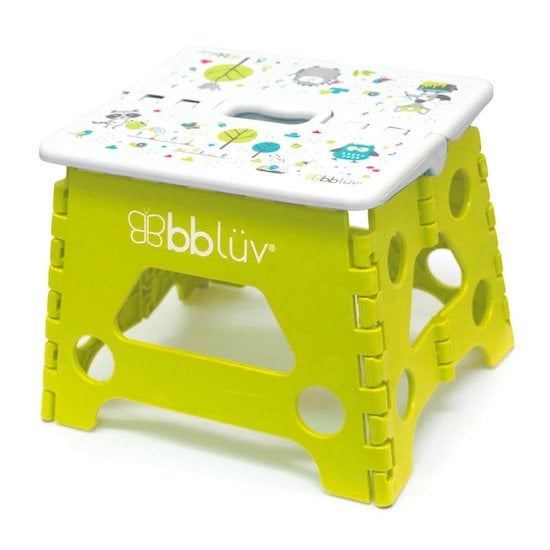 Stëp - Marche pied escabeau pliable Lime  de BBLüv