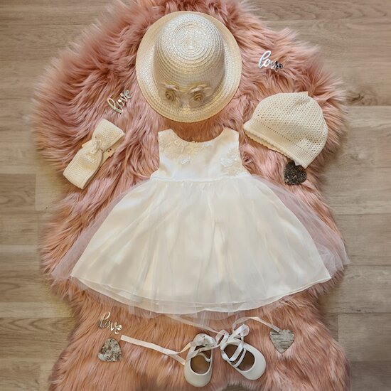 Robe de Cérémonie Blanc écru  de Cassiope