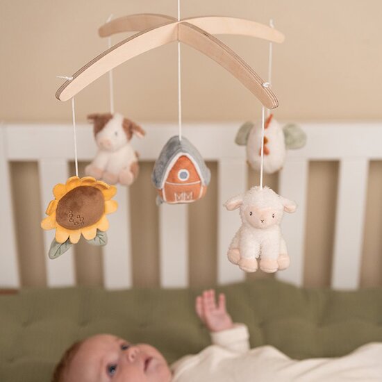 Little Farm Mobile Musical en Bois   de Little Dutch Little Farm Mobile Musical en Bois   de Little Dutch