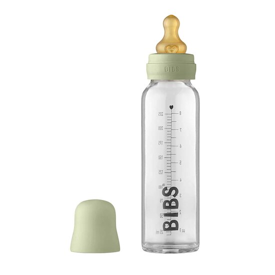 Biberon Baby Glass Vert sauge 225 ml de BIBS