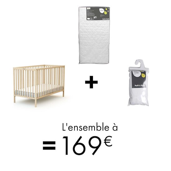 Offre Chambre : Lit 60x120 + matelas + drap housse/alèse = 169€ !   de Formula Baby