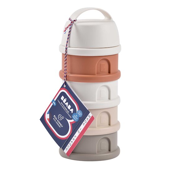 Boite doseuse de lait 4 compartiments Terracotta  de Béaba Boite doseuse de lait 4 compartiments Terracotta  de Béaba