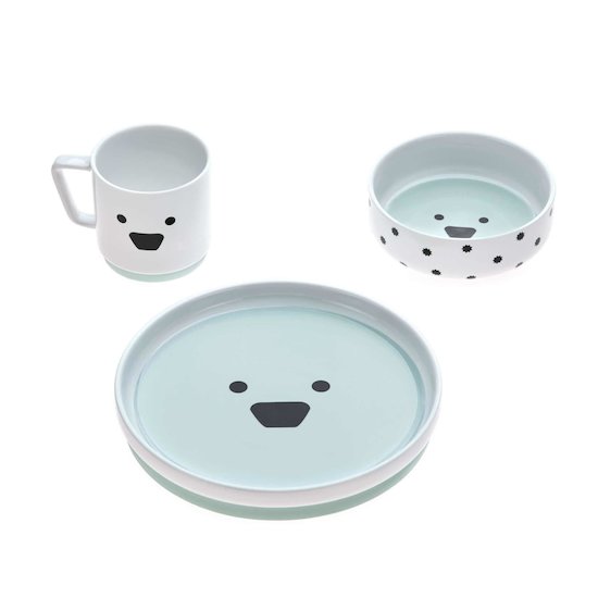 Coffret repas en porcelaine Little Chums chien  de Lässig