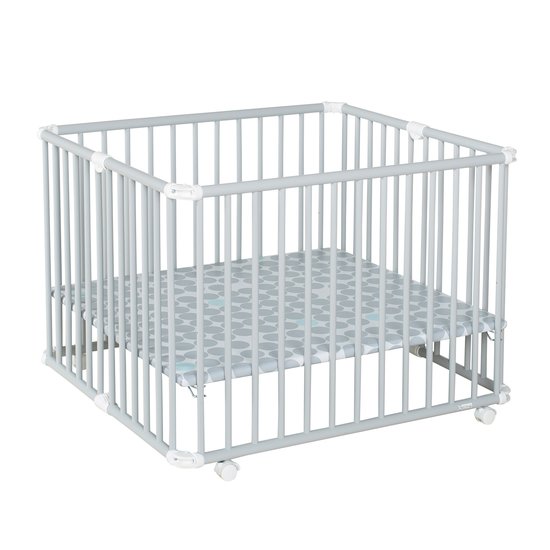 Parc pliable Lucilee+ Gris pois gris  de Geuther