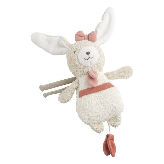 Mini Peluche Musicale Petit Cœur Vieux Rose  de Sauthon Baby Déco Mini Peluche Musicale Petit Cœur Vieux Rose  de Sauthon Baby Déco
