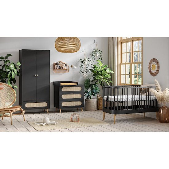 Armoire 2 portes Canne Noir  de Vox