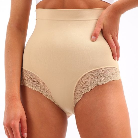 Culotte dentelle minceur Beige  de Lytess