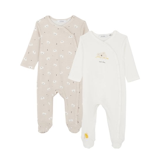 Lot 2 pyjamas Petit Koala Écru/Beige  de Marèse