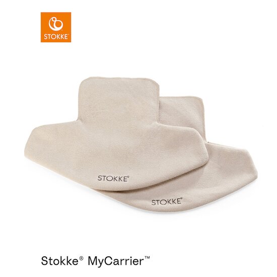 2x Bavoirs pour porte bébé MyCarrier Beige  de Stokke®