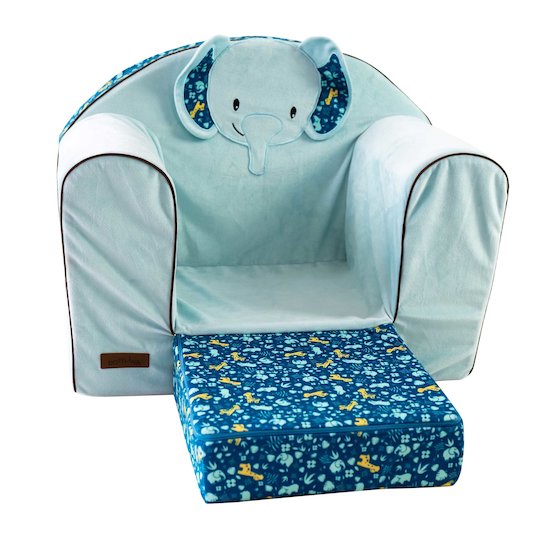 Zanimo Fauteuil Club Convertible Bleu De Domiva Fauteuils Et Poufs Aubert