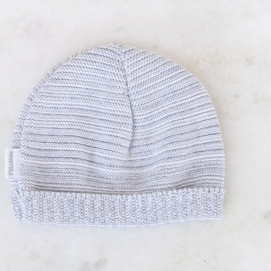 Bonnet bio collection Tricot Gris  de P'tit bisou