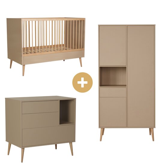 Chambre Cocoon : Lit bébé 70x140 + Armoire + Commode   de Quax Chambre Cocoon : Lit bébé 70x140 + Armoire + Commode   de Quax