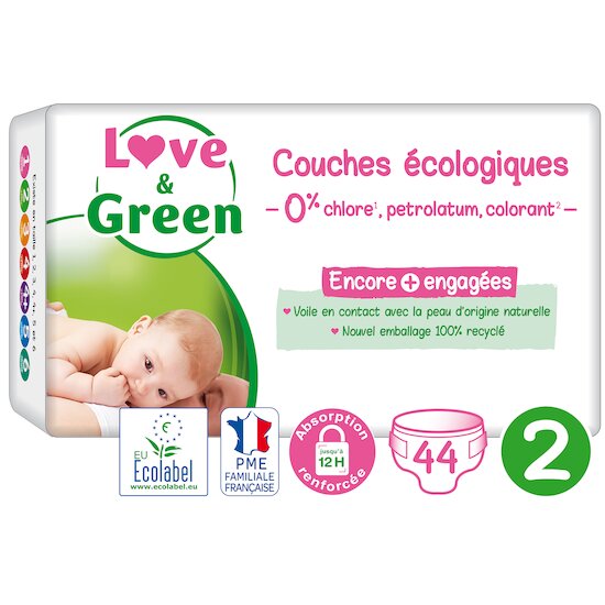 Couches taille 1 love & green - Love & Green