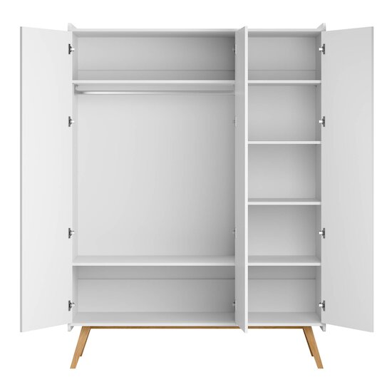 Vintage Vox Armoire 3 portes Blanc / Chêne  de Vox