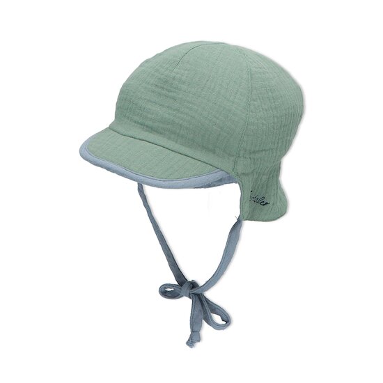 Casquette saharienne réversible Bleu/Vert  de Sterntaler Casquette saharienne réversible Bleu/Vert  de Sterntaler
