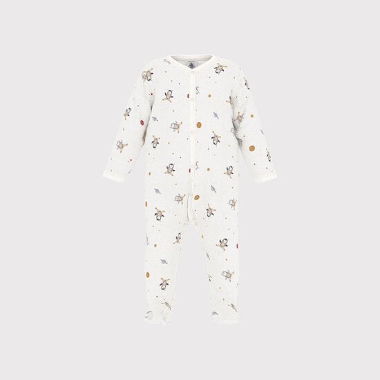Pyjama en velours imprimé Marshmallow 9 mois de Petit Bateau
