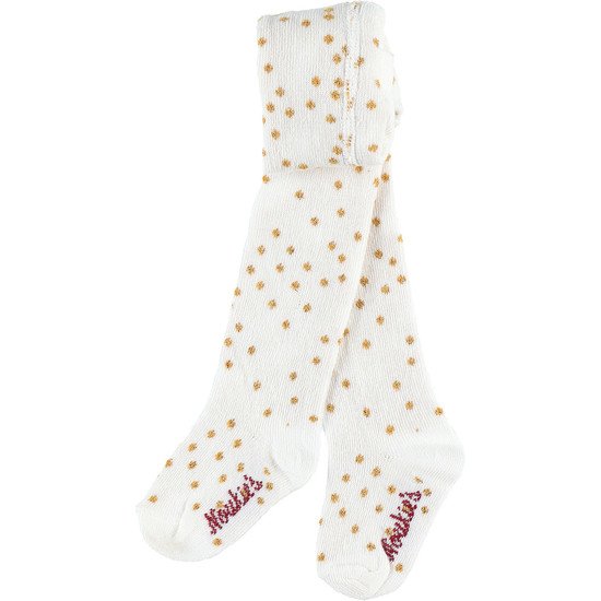 Collants Fille Collection Smart Girl Ecru à pois  de Noukies
