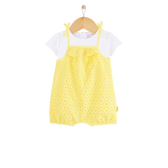 Ensemble combishort Jaune Aurora  de P'tit bisou