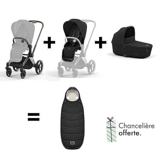 Offre CYBEX : chancelière Platinum offerte pour une poussette Priam 4 + un pack siège + nacelle achetés