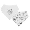 Lot de 2 bavoirs bandana
