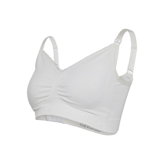 Soutien-gorge grossesse et allaitement biologique Blanc XL de Carriwell