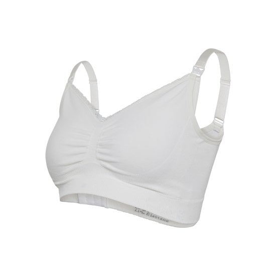 Soutien-gorge grossesse et allaitement biologique Blanc  de Carriwell