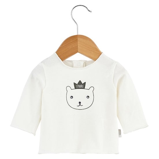 T-shirt Royal Baby Blanc snow  de P'tit bisou
