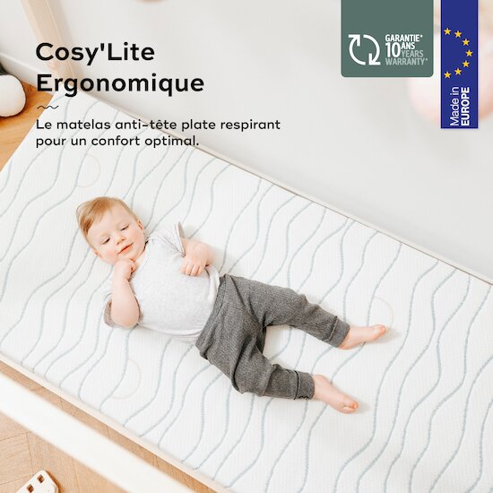 Matelas 60x120 pour lits de bébé et d'enfants : Aubert