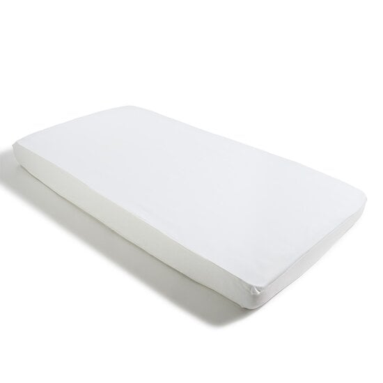 Drap housse + alèse 2-en-1 Blanc 60 x 120 cm de Petit à petit