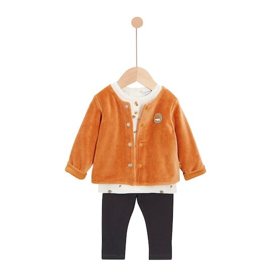 Cœur de pain d'épice Ensemble veste + t-shirt + pantalon Secret Forest  de P'tit bisou