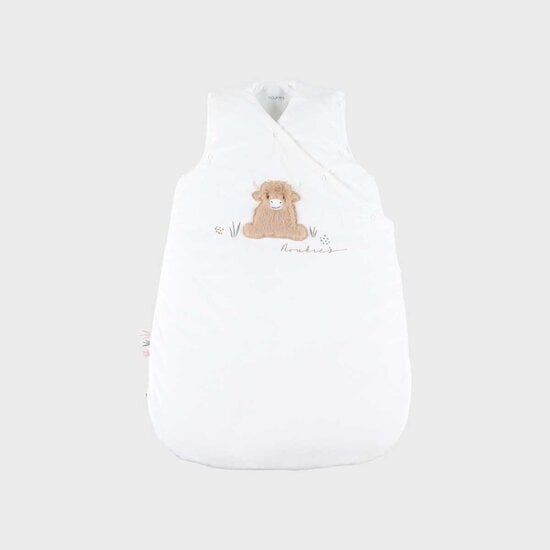 Gigoteuse brodée en Veloudoux Fluffy, Orso et Lily Blanc 1-6 mois de Noukies Gigoteuse brodée en Veloudoux Fluffy, Orso et Lily Blanc 1-6 mois de Noukies