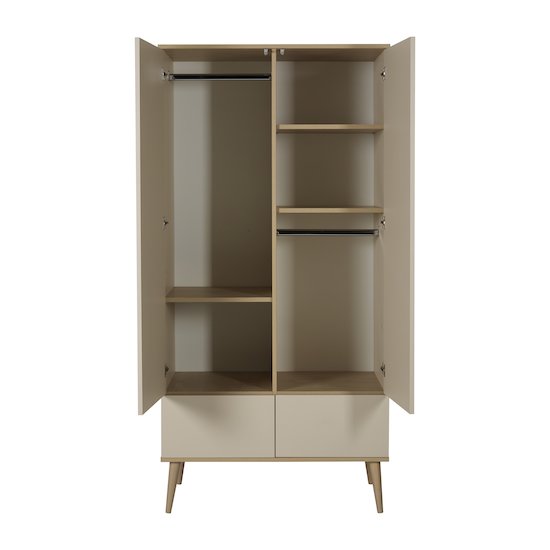 Flow armoire 2 portes Argile & Oak  de Quax Flow armoire 2 portes Argile & Oak  de Quax