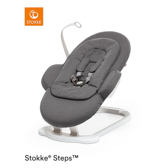 Transat Steps™ Châssis Blanc/Gris Foncé  de Stokke®