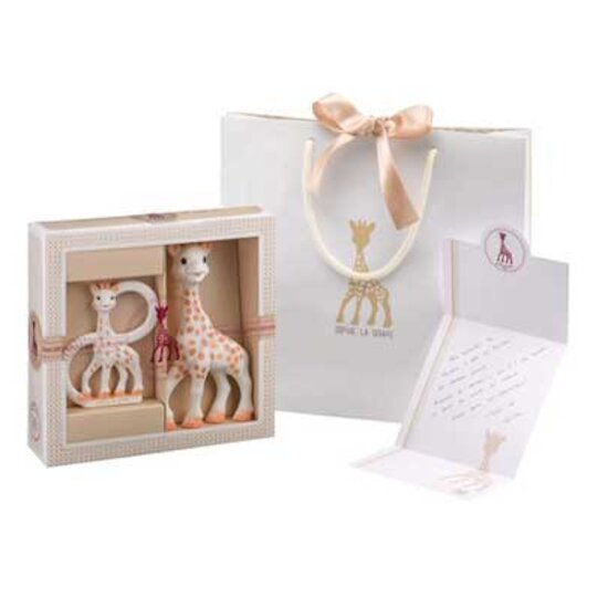 Coffret naissance petit modèle Beige  de Sophie La Girafe® Coffret naissance petit modèle Beige  de Sophie La Girafe®
