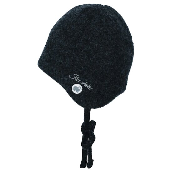 Bonnet en laine mérinos Anthracite  de Sterntaler