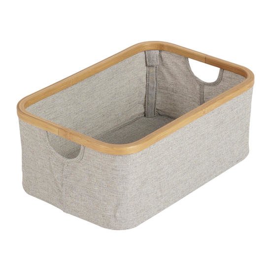Panier pliable meuble de bain Bambou  de Quax