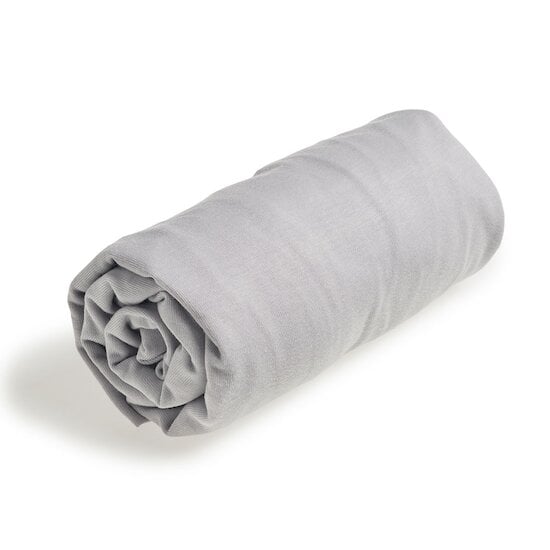 Drap housse Jersey BIO Gris Perle 70 x 140 cm de Petit à petit