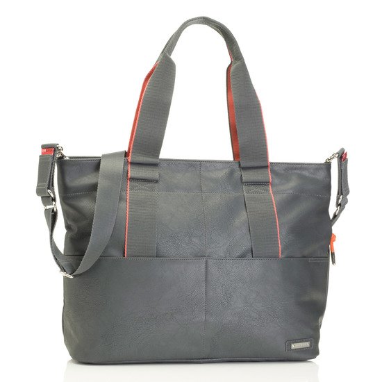 Sac à langer Eden cuir vegan Gris  de Storksak