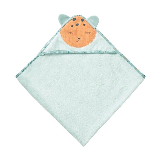 Au cœur de la jungle Cape de bain en éponge Green Morning 75 x 75 cm de Petit à petit Au cœur de la jungle Cape de bain en éponge Green Morning 75 x 75 cm de Petit à petit