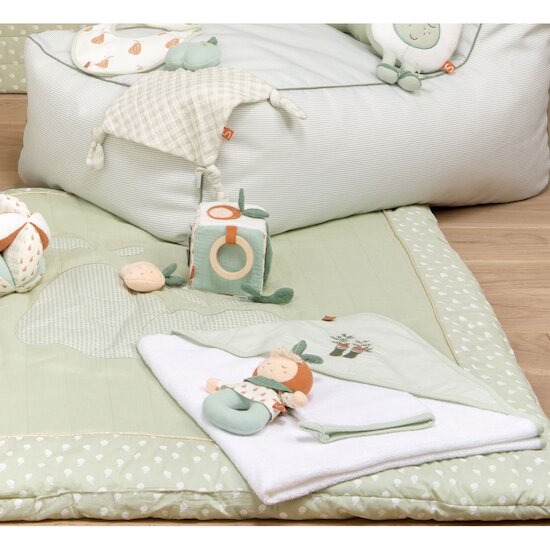 Botanica Cape de bain + gant Vert  de Sauthon Baby Déco