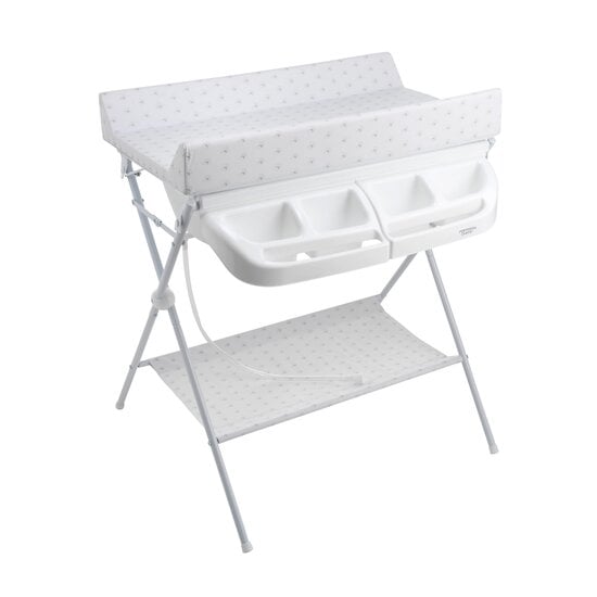 Table d'allaitement Childhome avec baignoire bébé 106 cm blanc