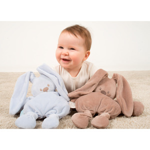 Katutude Peluche Doudou, Peluche Doudou Bébé, Peluche Apaisante pour Bébé  Compagnon Dès La Naissance, Peluche Lapin Lapinou A