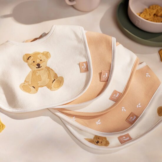 Lot 5 bavoirs Teddy Bear  de Jollein