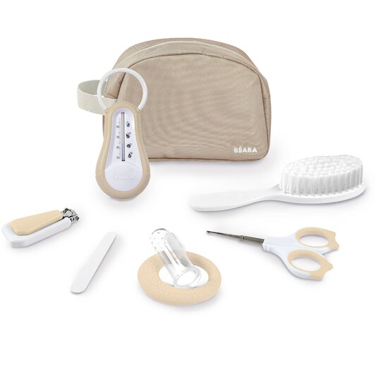 Trousse de toilette nomade 7 accessoires Argile  de Béaba