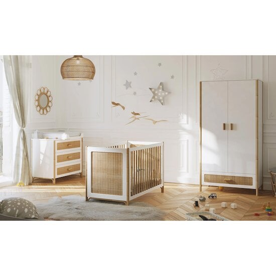 Chambre Oceania : Lit 60x120 + Armoire + Commode   de Théo