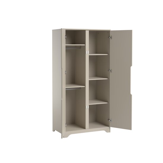 Ova Armoire 2 portes Gris beige  de Vox