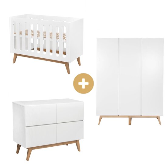 Chambre Trendy : Lit 60x120 + Armoire + Commode   de Quax