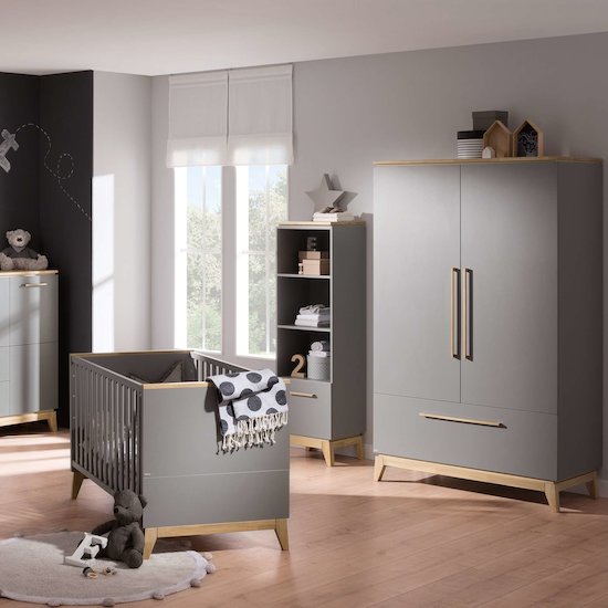 Sten armoire 2 portes Gris ardoise  de Paidi Sten armoire 2 portes Gris ardoise  de Paidi