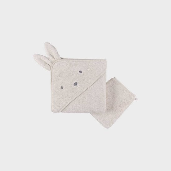 Cape de bain en éponge Bali, Moka & Snow Moka  de Noukies