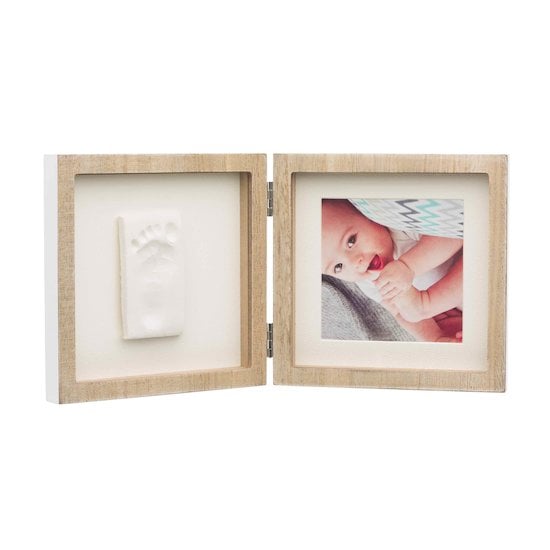 avec base en bois idée cadeau originale pour naissance Baby Art My Family Prints Kit empreintes pour réaliser lempreinte des mains de toute la famille 